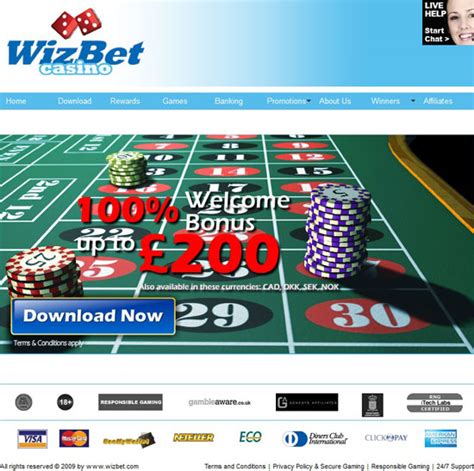 wizbet casino bonus code